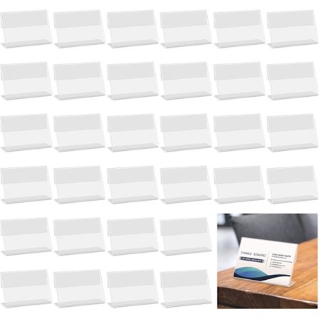 40 kpl Mini Akryyli Kyltti Esittelyteline, Hinta Nimikortti Tag Etiketti Kauppateline, Hinnanalennusteline