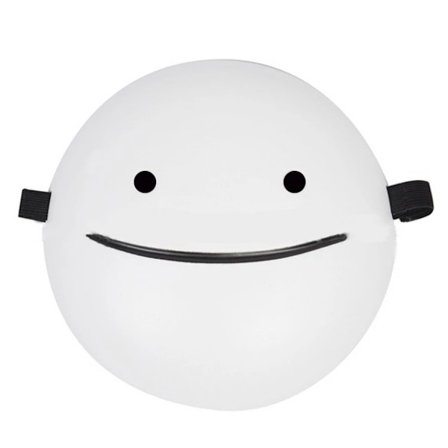 Cartoon Smile Dream Mask Anime White Helmet Cosplay Mask