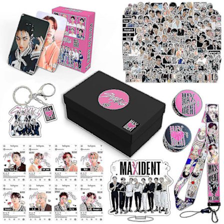 Stray Kids New Maxident Box Set Kpop Merche Bilder Nøkkelring for Skz Fans