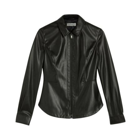Trussardi Leather Jakke Sort, Dame