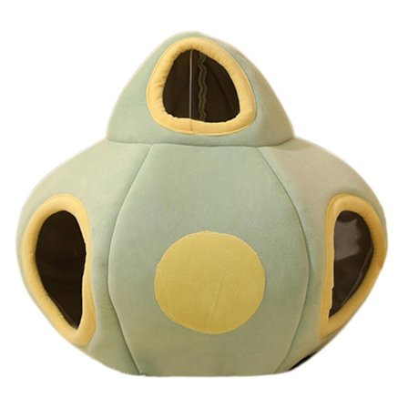 Vinterkattens hus 2 i 1 design Vaskbar svamp Polyester