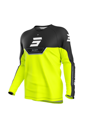 Camiseta de Cross Shot Draw Kid Niño Daytona amarillo neón 10-11 años