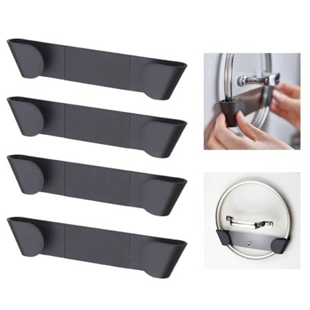 4× Grytlockshållare Grytlockshållare Grytlockshållare, Gryta, Panna, Tallrikshållare, Väggmontering