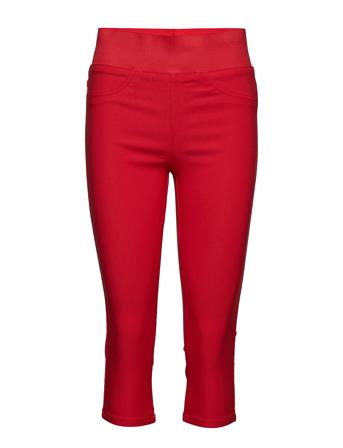 Fqshantal-Ca-Power Trousers Capri Trousers Röd FREE/QUENT