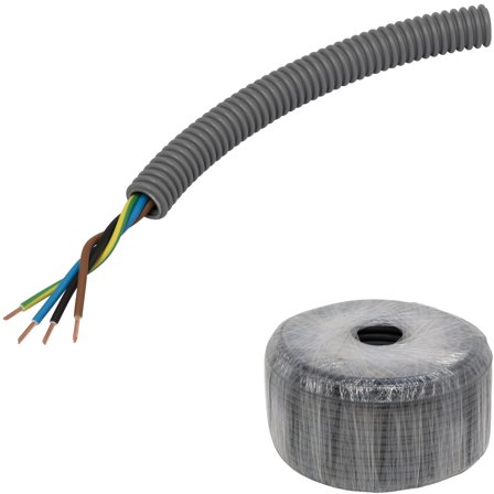 Pipelife FQ PowerFlex Kabel forhåndslagt, tvinnet 16 mm x 100 m, 4G 1,5 mm², Stikkontakter & kabler