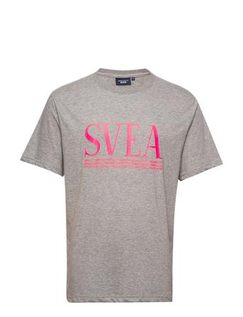 Svea Unisex Over D Logo Tee T-shirts Short-sleeved Grå Svea