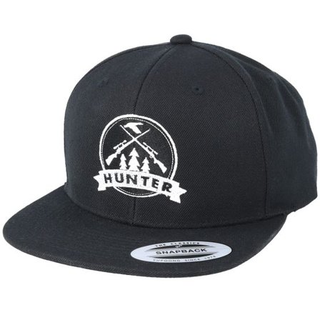 Hunter - Svart snapback Keps - Rifles Badge Black Snapback @ Hatstore