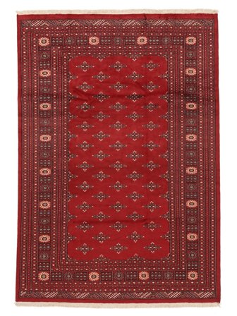 Handgeknoopt Pakistan Bokhara 2Ply Vloerkleed 201X289 Donkerrood/Zwart