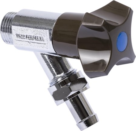 Trio Perfekta 3010036122 Tappeventil forkrommet Med tilbakeslagsventil, Vaskerom