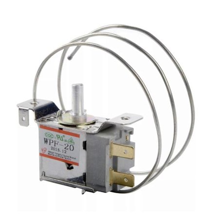 AC 220V-250V 6A 60HZ 2-stifts Termostat för Frys/Kylskåp
