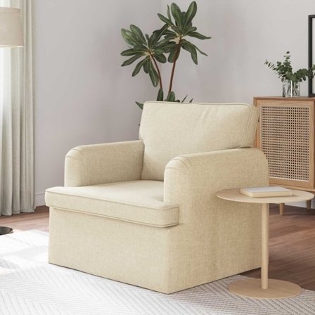 Soffa 60cm Kräm Metall