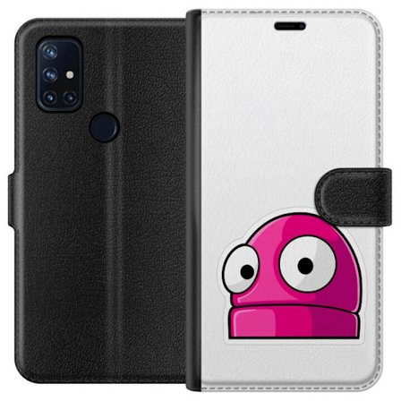 Kompatibel Tegnebogsetui til OnePlus OnePlus Nord N10 5G Rosa tegneseriefigur med store øjne i legende og humoristisk stil