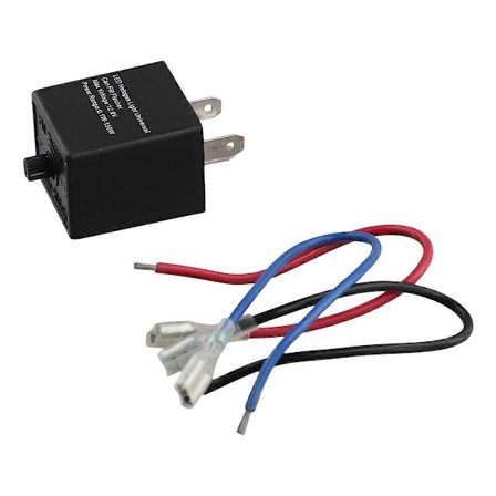LED Blinkrelæ, 12V 3-PIN Justerbart LED Blinkrelæ Blinklys Blinklys til Bil M