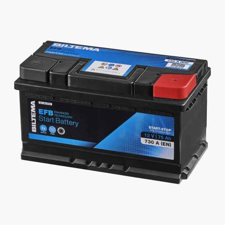 Startbatteri EFB 12 V 75 Ah