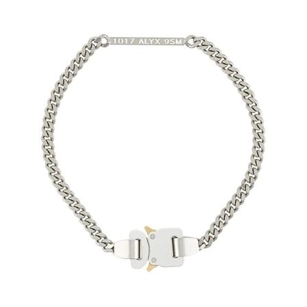 Alyx 9SM Buckle Necklace , Grijs , Heren , Maat: ONE Size Kettingen