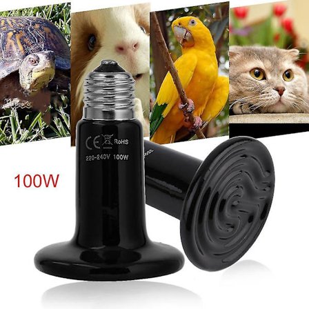 25W Keramisk Varmestråler Pære Lampe til Reptiler