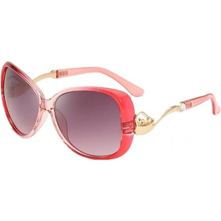 Vintage Cat's Eye Solglasögon för Kvinnor 100% UV-skydd Klassisk Retro Designerstil, Rosa