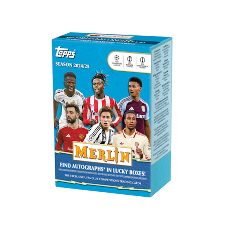Topps - Svart Trading Cards - UCC Merlin 2025 Value Box - 7 Packs (28 Cards) @ Hatstore