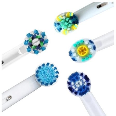 20 x Tandborsthuvuden kompatibel med Braun Oral-B - 5st olika