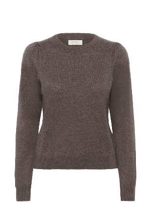 Part Two Evinas PW PU Sweater Blusar Dam Brun M