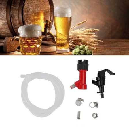 Ølbryggingsutstyr 39,4 tommers slange plast kran holdbar metall plast ølbryggingsutstyr for linjemontasje