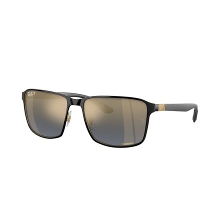 Ray-Ban -Aurinkolasit - Black Rectangular - Ray-Ban RB3721CH 187/J0 5917