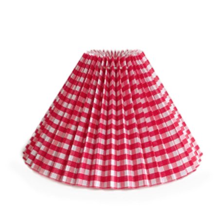 Plisserad lampskärm E27 Ljusskydd Japansk stil Tyg Bordslampa Takdekor - Snngv(Röd låda)