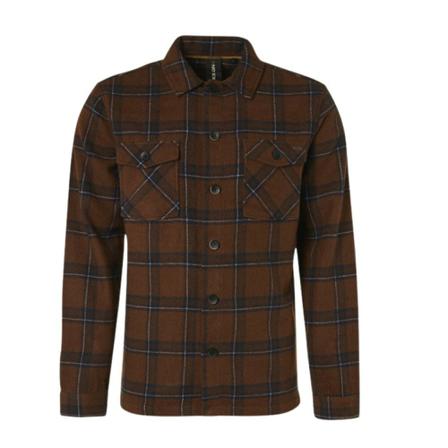 No Excess Overshirt , Bruin , Heren , Maat: L