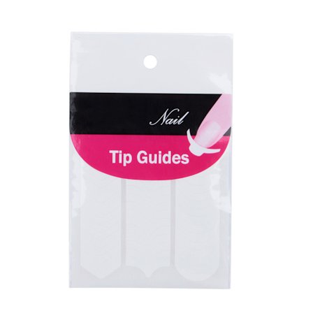 Fransk Manikyr Nail Art Tips Form Guide Sticker Nageltillbehör
