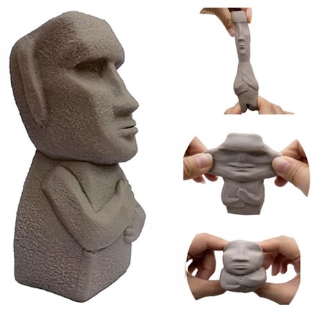 Squishy Fidget Sensorisk Stress Menneske Ansigt Legetøj til Voksne Teenagere