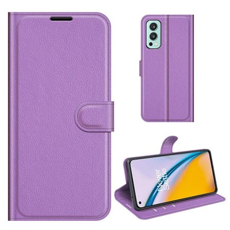 Classic OnePlus Nord 2 5G Läppäkotelo - Violetti
