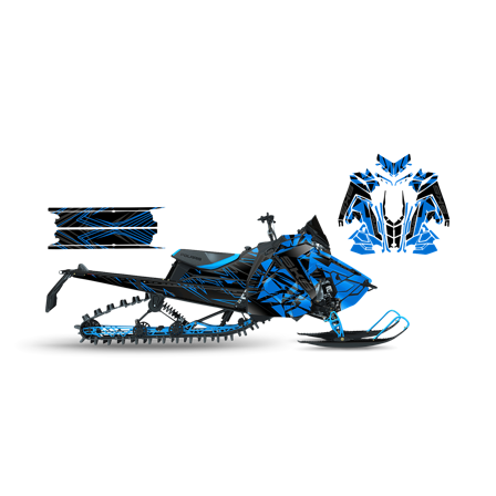 Tarrasarja SweTown Broken Up Sininen - Polaris Axys 800 Switchback XCR 2018-2020