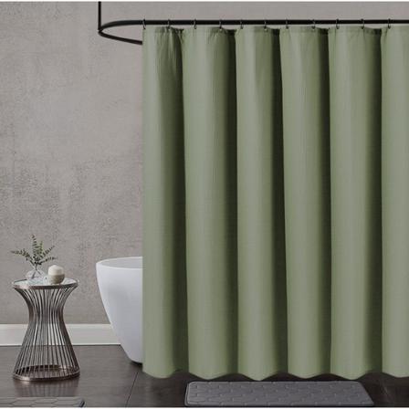 Våffelduschdraperi Grey Green S