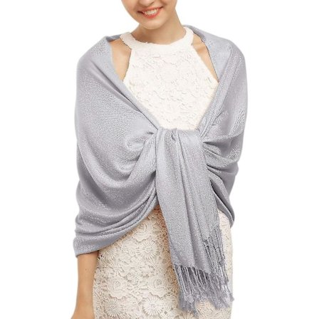 Silkeagtigt tørklæde pashmina sjaler og wraps til bryllupsgaver brud brudepige gaver aftenkjole sjal til kvinder