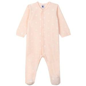 Kids - Petit Bateau Pale Pink Patterned Baby Grow 12 Months - All in ones - 12 months - Cream