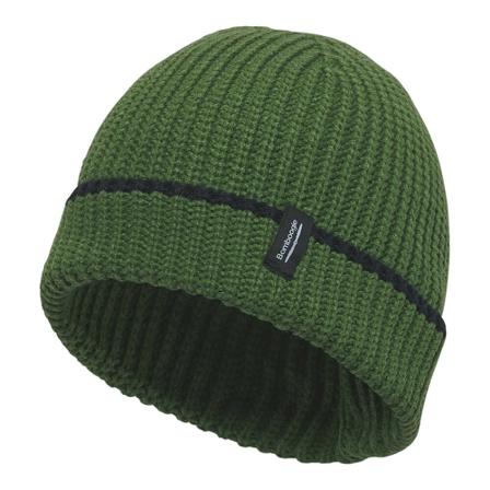 BomBoogie Tricot beanie with turn-up , Groen , Heren , Maat: ONE Size Hoeden