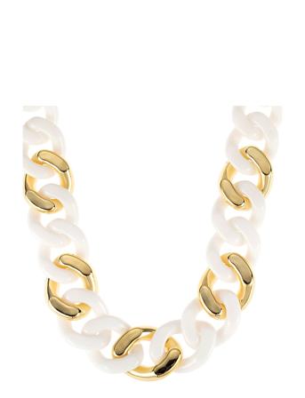 Madrid Necklace Accessories Jewellery Necklaces Chain Necklaces Hvit By Jolima*Betinget Tilbud