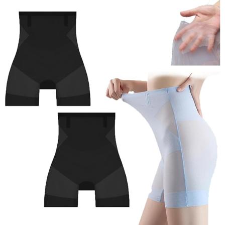 2st Ultra Slim Mage Control Höftlyftstrosor, Seamless Ice Silk High black XL