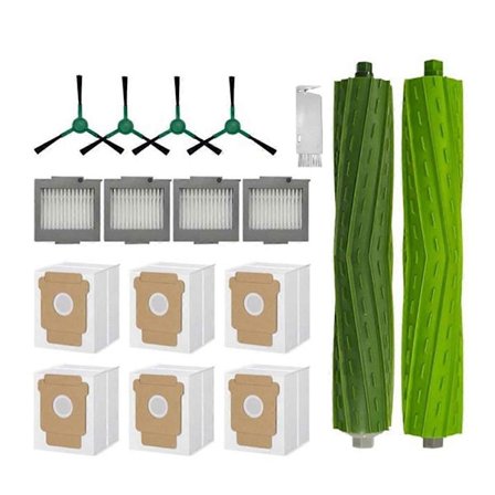 17 stk. til Plus 504 Vac/Max 705 Vac fejemaskine tilbehør hovedsidebørste filter støvposer