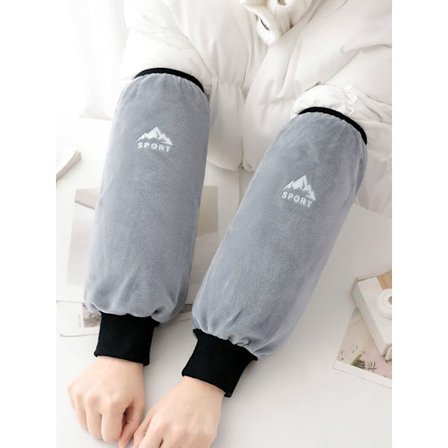 Vuxen sammetslena, varma och fläckbeständiga ärmar för höst och vinter, för kök, hushåll och arbete, slip-on och smutsavvisande ärmar