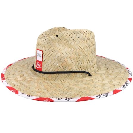 Brixton - Beige straw Hut - Coca-cola Sun Hat Coke Natural/Red Straw Hat @ Hatstore