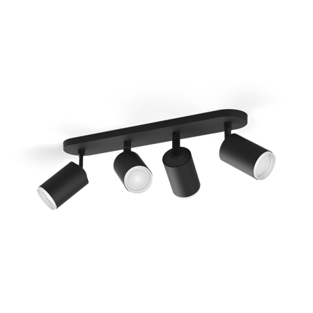 Philips Hue Fugato 929003810201 Spotlight Svart, Belysning