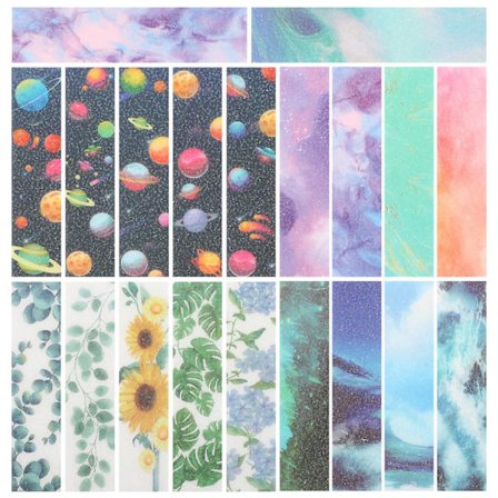 20 stk. sensoriske strimler til skrivebord med tekstureret overflade - sensoriske klistermærker til stressaflastning og angst