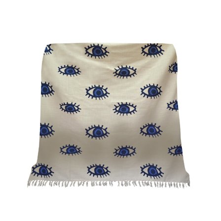 Bomuldsdække, Blue Eye Design, 130x170 cm