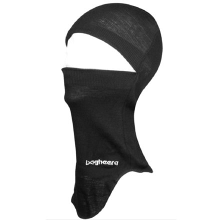 Bagheera Merino Balaclava Sr Black Sporttillbehör Unisex Svart ONESIZE