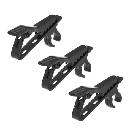 3/5/10 kpl Lavalier-mikrofonipidikkeet Metalliset solmiopidikkeet Vaihdettavat äänitykseen 3 kpl
