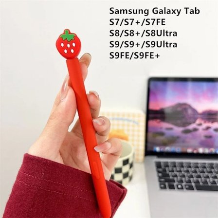 Silikon Pennfodral Tablet Touch Stylus Penna Skydd Tecknad Söt för Samsung Galaxy Tab S6 Lite S7 FE S8 Ultra S9 Plus