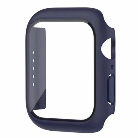 Glas+Skal för Apple Watch fodral 9 8 7 6 SE 5 iWatch Tillbehör Skärmskydd Apple watch serie 44mm 40mm 41mm 45mm 42mm 38mm