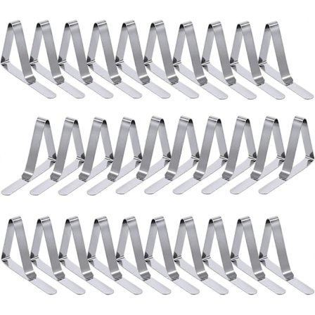 Dugklemmer 30 Stk. Picnic Dugklemmer Fleksible Rustfri Stål Dug Klemmer Bord