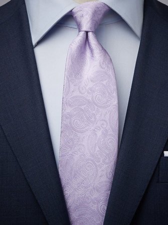 John Henric Men's Light Purple Tie Formal Size 8